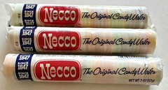 Necco Wafers-Original Mixed Wafers-3 Rolls -2oz Rolls-New-FREE SHIPPING