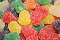 Spice Drops Sugar-Sanded Jelly Candy- TWO POUNDS- BULK CANDY