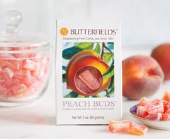 Butterfields Candy – Gourmet, Old-Fashioned Peach 3 Ounce (Pack of 3), Copper