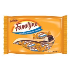 JUTRZENKA Familijne Milk Chocolate Candies with Cream & Wafers 1 KG / 35.2oz