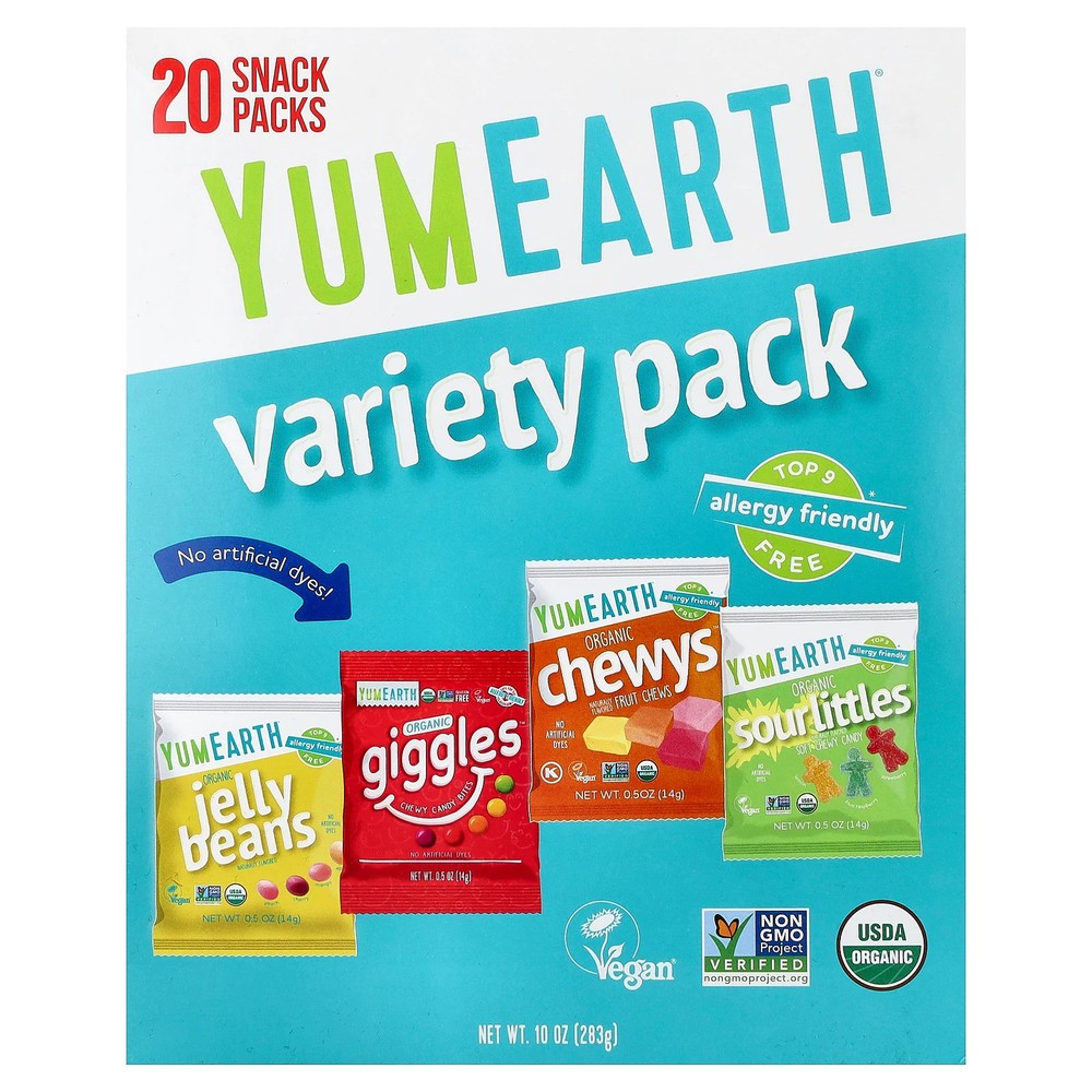 Variety Pack, 20 Snack Packs, 0.5 oz (14 g) Each