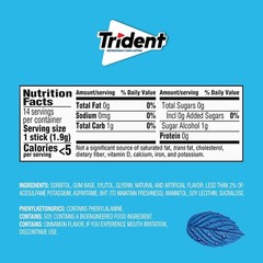 Trident Chewing Gum Original, 14.0 ea, 3 pack